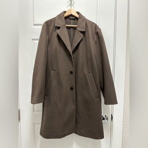 H&M brown pea coat